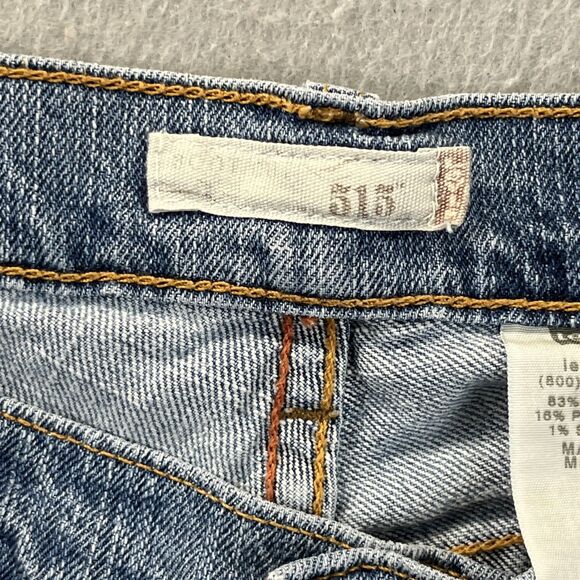 Levis 515 Jeans Womens Size 12 s Blue High Rise Cotton Stretch Bootcut Fit Denim - Picture 13 of 16